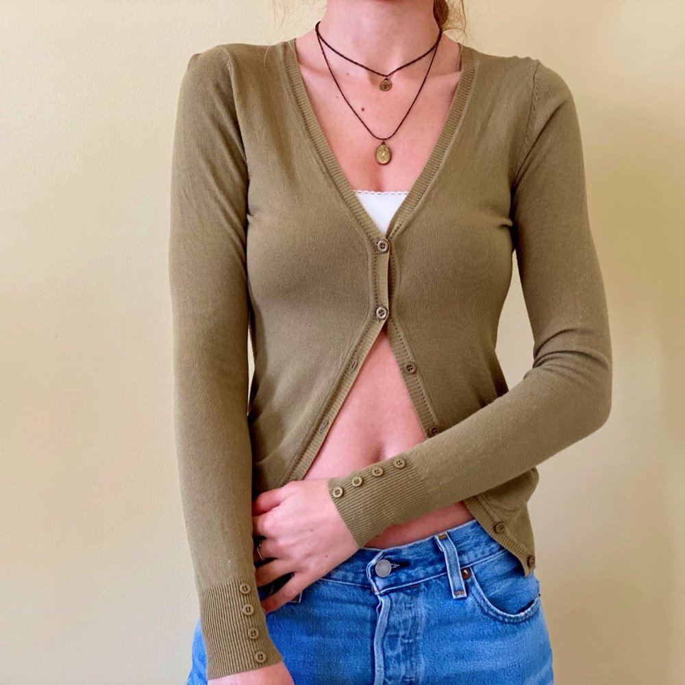 Sage Green Cardigan